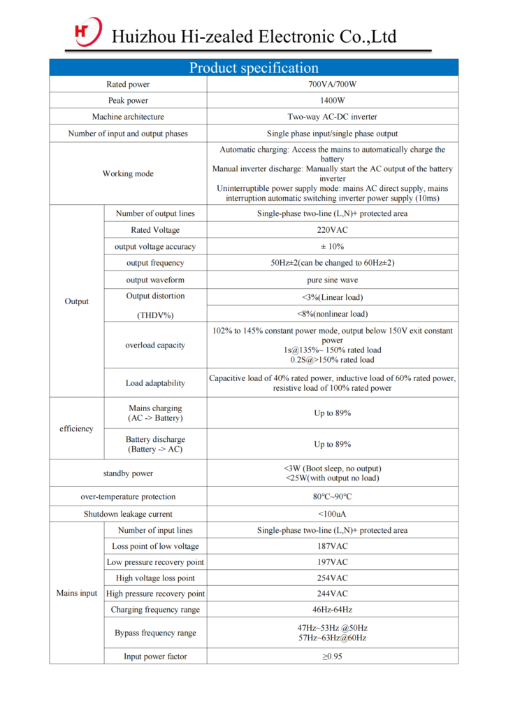 700W-Bidirectional-Inverter-Board-parameters-01